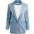 Alice + Olivia Justine Rolled Cuff Blazer - Georgia Vintage Blue