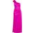 Gina Bacconi Agatha 3D Flower Detailed One Shoulder Maxi Dress - Fuchsia