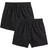 Tu Woven Rugby Shorts pack-2 - Black