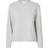 Selected Essential Long Sleeved Boxy T-shirt - Light Grey Melange