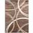 World Rug Gallery ‎Wavy Circles Design Brown 99.1x152.4cm