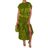 Never Fully Dressed Jacquard Midi Erin Dress - Green