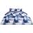 Dreamscene Geometric Shapes Duvet Cover Blue (225x220cm)