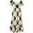 Regatta Orla Kiely Midi Summer Dress - Black Sixties Daisy