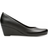 Clarks Flores Tulip Wedge - Black Leather