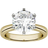 Charles & Colvard Engagement Ring - Gold/Diamond