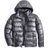 Guess Men's Mid Weight Puffer Jacket with Removable Hood - Smoke