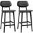 Homcom Contemporary Black Bar Stool 92cm 2pcs