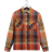 Wax London Whiting Overshirt - Orange/Multi Pike Check