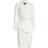 Tahari Nested Belted Wrap Skirt Suit - Ivory