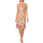 Adrianna Papell Floral Embroidered Halter Midi Dress - Pink/Yellow Multi