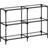 vidaXL 846030 Transparent/Black Console Table 30x118.5cm