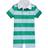 Polo Ralph Lauren Striped Cotton Rugby Shortall - Raft Green/Office Blue