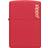 Zippo Red Matte Windproof Lighter