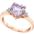 Macy's Heart Ring - Rose Gold/Amethyst/Diamonds