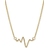 Sarah Chloe Heart Beat Mini Necklace - Gold