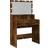 vidaXL LED Smoked Oak Dressing Table 41x80cm