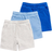 Tu Kid's Sweat Shorts 3-pack - Grey/Blue