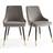 Dunelm Ariana Grey Kitchen Chair 82cm 2pcs