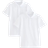 George Boy's Short Sleeve School Polo Shirts 2-pack - White