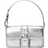 Michael Kors Colby Medium Metallic Leather Shoulder Bag - Silver