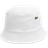 Lacoste Logo Stripe Terry Bucket Hat - White