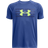 Under Armour Boy's UA Tech Wordmark Logo Short Sleeve - Tech Blue/Midnight Navy/Morph Green