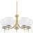 Mitzi Alexia Aged Brass/White Pendant Lamp 76.2cm