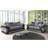 Luxury Life Set Enzo Jumbo Cord Grey Sofa 5 Seater