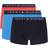 Tommy Hilfiger Original Logo Waistband Trunks 3-pack - Laser Pink/Sky/Blue Spell