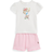 Polo Ralph Lauren Girl's Jersey Bear T-Shirt and Shorts Set - Trophy Cream/Carmel Pink