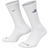 Nike Everyday Plus Cushioned Crew Socks - White/Black