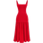 House of CB Amore Dropped Waist Midi Dress - Scarlet