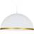 Dainolite Ofelia Dome Matte White/Gold Trim Pendant Lamp 50.8cm