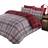 Dreamscene Boston Duvet Cover Grey, Silver, Red (198x137cm)