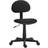 Armless with 360 Wheels Black Office Chair