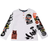 GWD Kid's Sticker Long Sleeve T-shirt - White