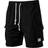 Portakmer Men's Cargo Pockets Shorts - Black