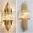 SNHHNSW Modern Luxury Crystal Gold Wall light