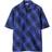 Burberry Equestrian Knight Checked Shirt - Royal Blue/Black