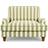 Dunelm Beatrice Woven Stripe Olive Armchair 89cm