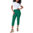 Roman Petite Stretch Crop Denim Jegging - Green