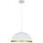 Dainolite Ofelia Dome Matte White with Gold Trim Pendant Lamp 40.6cm