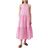 French Connection Aleska Textured Midaxi Dress - Strawberry Shake