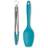 Zeal Kitchen Tongs & Spatula Spoon Set Duck Egg Blue Kitchenware 2pcs