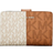 Michael Kors Jet Set Medium Two Tone Logo Wallet - Deer Multi