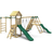 Rebo Wooden Climbing Frame with Swings