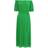 Quiz Chiffon Pleated Midi Dress - Green