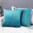 Deconovo Crushed Cushion Cover Turquoise (45x45cm)