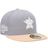 New Era Houston Astros Gray/Peach 2004 MLB All-Star Game Purple Undervisor 59FIFTY Fitted Hat Men's